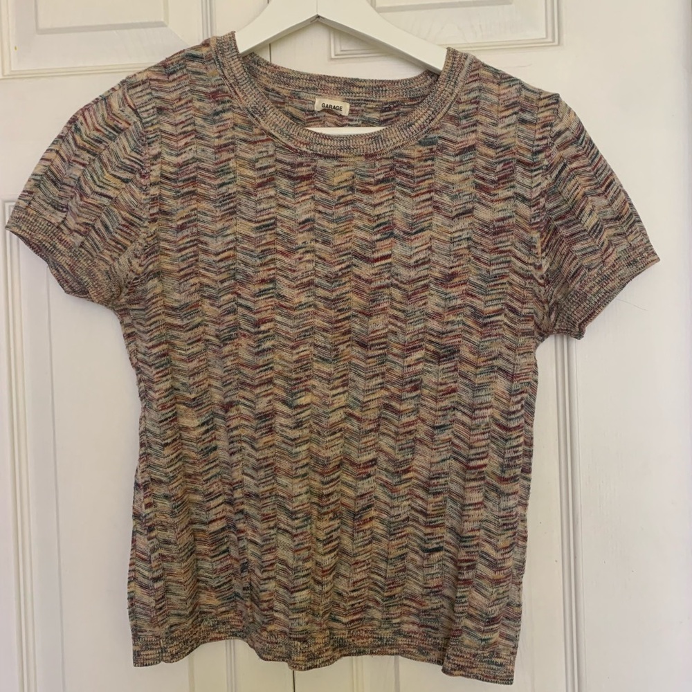 Multicolor Chevron Knit Top